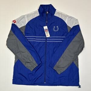 Indianapolis Colts Jacket Men’s Large NWT Reebok NFL Team Apparel Windbreaker